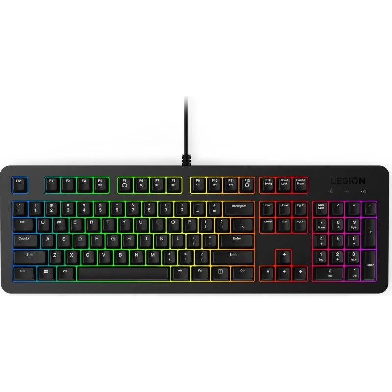 Lenovo Legion K310 RGB Gamingtastatur, USB, fuld størrelse, sort
