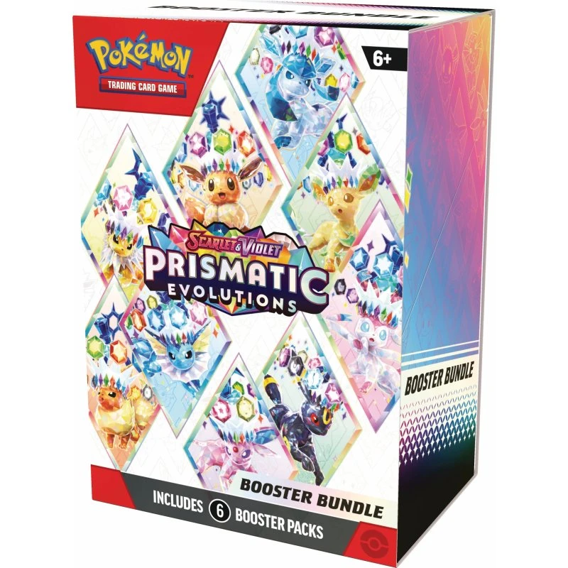Pokémon TCG Prismatic Evolutions – 6 Boostere, Eevee Edition