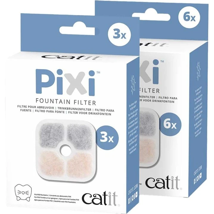 Catit PIXI Drikkefontænefilter 3-pack (2,5L)
