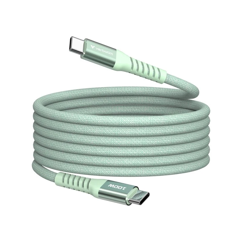 Verbatim USB-C Magnetkabel 1,2m Grøn 100W