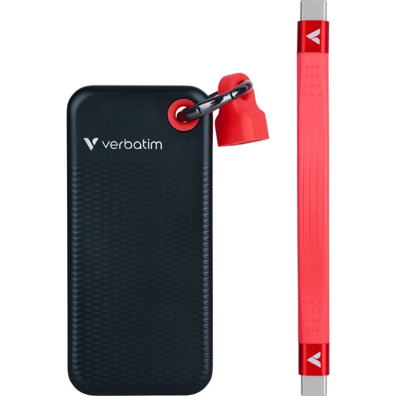 Verbatim Pocket SSD 1TB USB 3.2 Gen 2 Black/Red