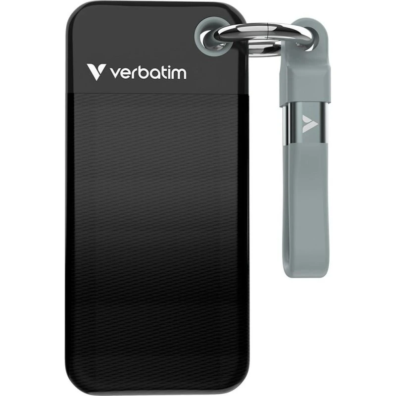 Verbatim Pocket SSD 2 TB USB-C 3.2 Gen 2, sort/grå