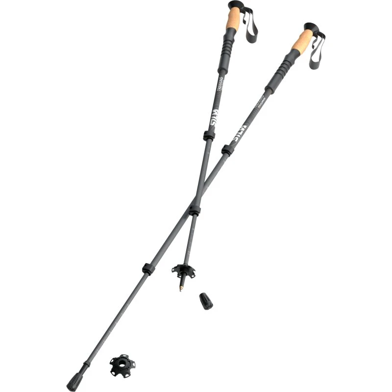 Silva Trekking Poles Aluminium Cork 67–140 cm sort