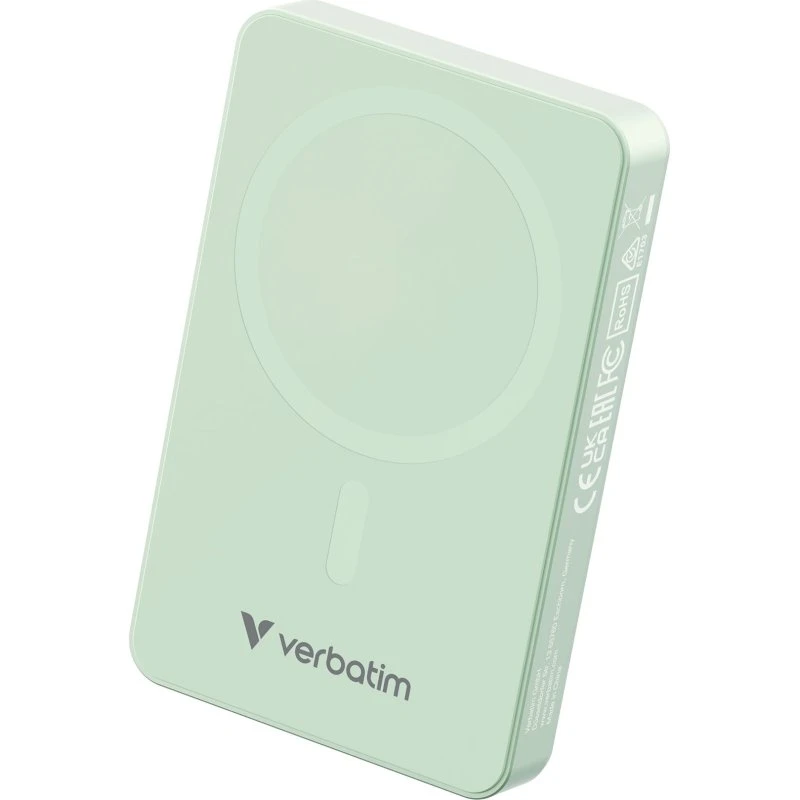 Verbatim Charge 'n' Go Essentials 10000mAh Magnetisk Trådløs Powerbank Grøn