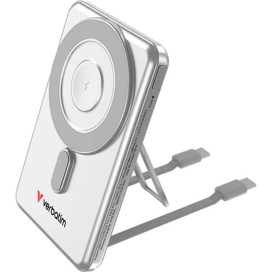 Verbatim Charge 'n' Go 2C Mag Wireless 5000mAh Sølv