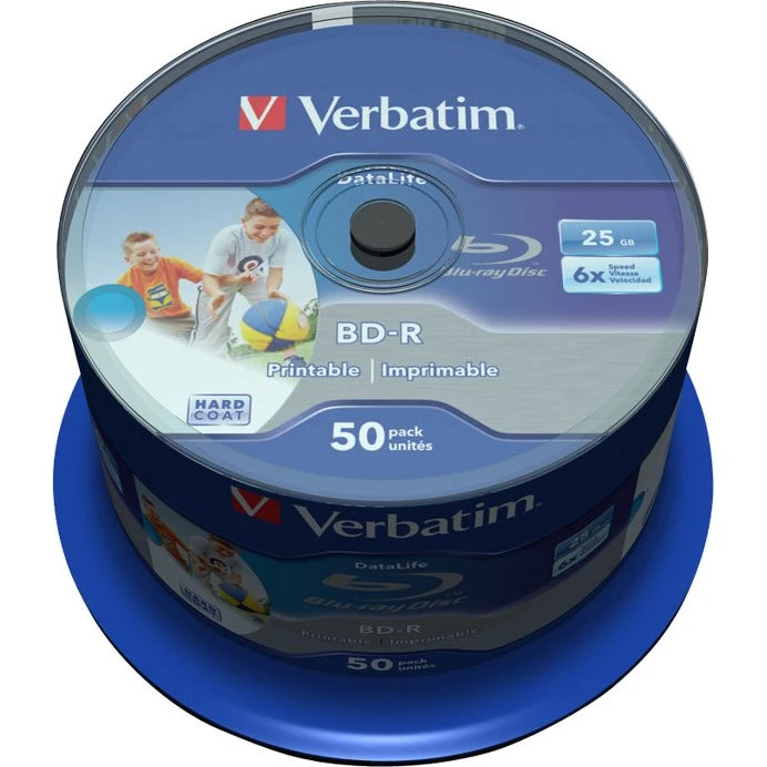 Verbatim DataLife BD-R 25 GB 6x 50-pak printbar