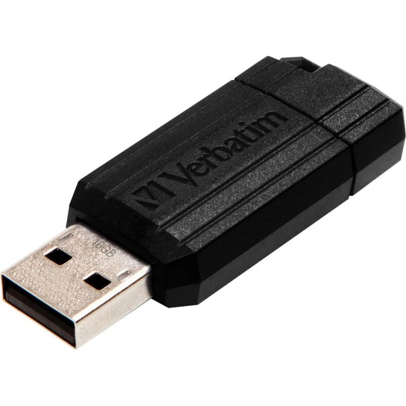 Verbatim PinStripe 16 GB USB 2.0, sort