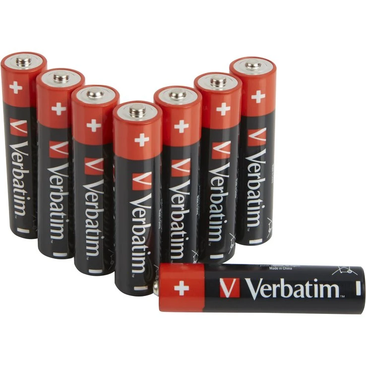 Verbatim AAA LR03 Alkaliske Batterier 8-pak
