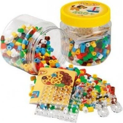 Hama Maxi Perler 400 stk + 2 plader i gul dåse