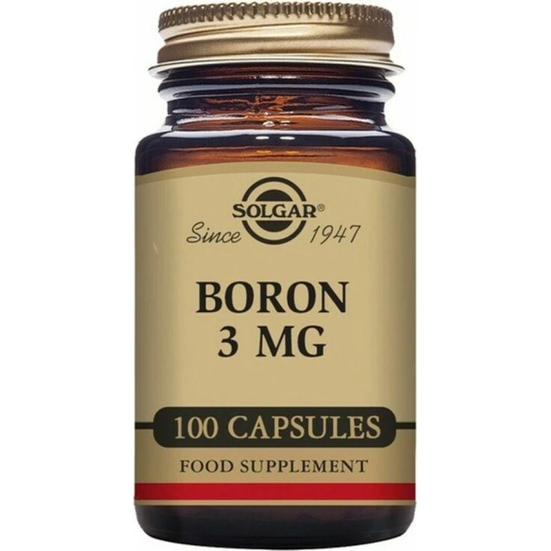 Solgar Bor 3 mg, 100 vegetabilske kapsler