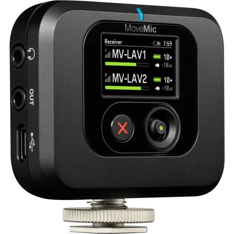 Shure MoveMic Receiver - Trådløs audio modtager, sort