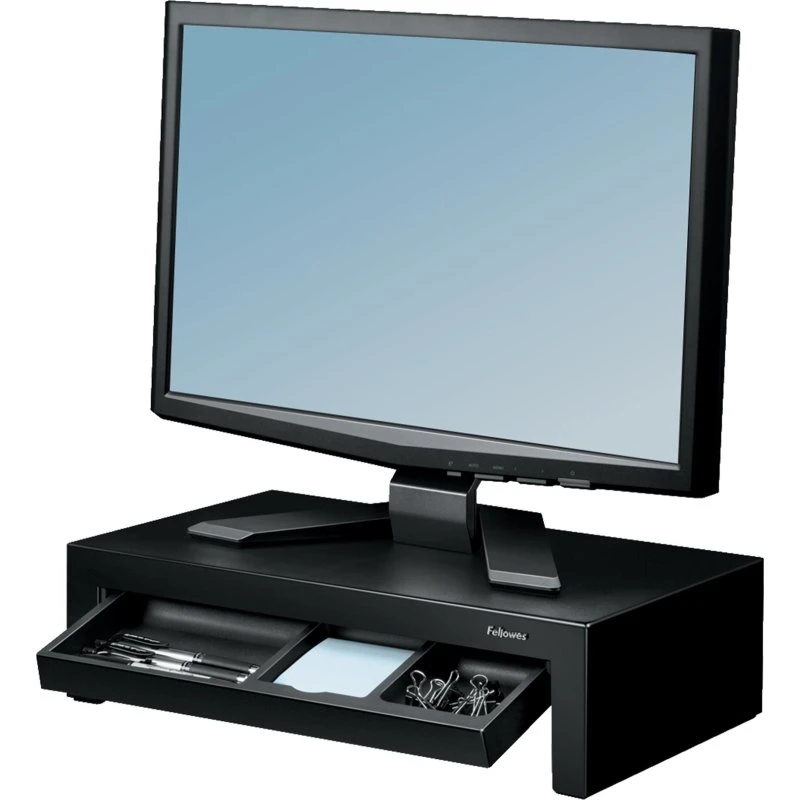 Fellowes Designer Suites Højdejusterbar Monitorstand, Sort