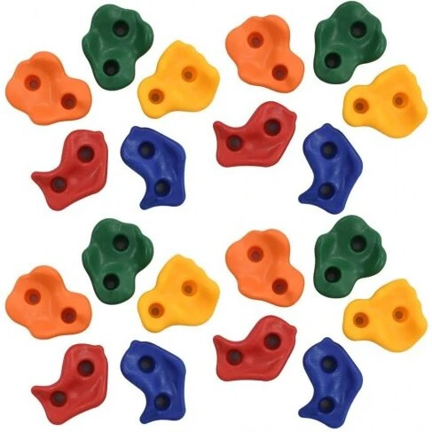 Klatresten 20 stk PE flerfarvet