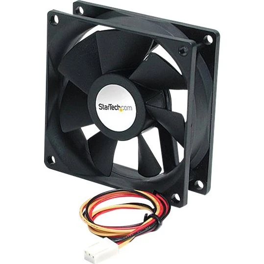 StarTech.com FAN9X25TX3L 92mm Ball Bearing Kabinet Køler, Sort