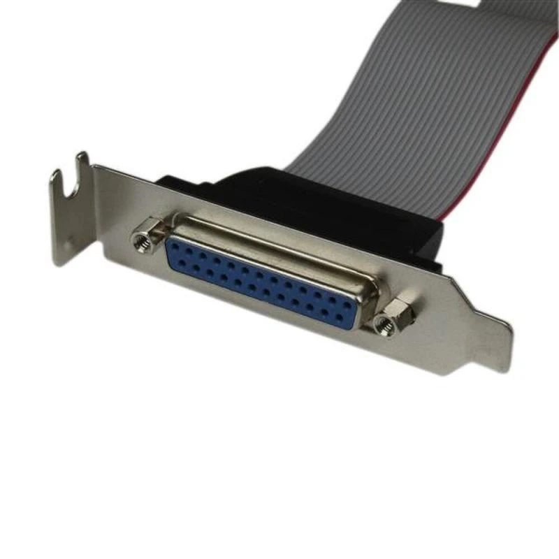 StarTech PLATE25F16LP DB25 til IDC26 Parallel Port Adapter, Grå, Lavprofil