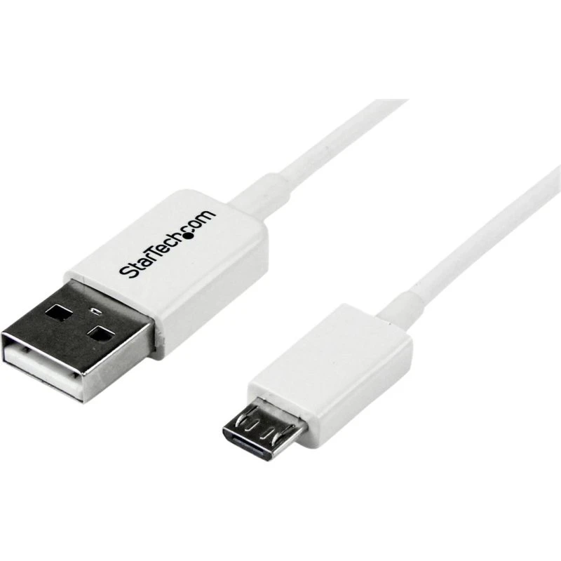 StarTech USBPAUB1MW 1m Hvid Micro USB Kabel