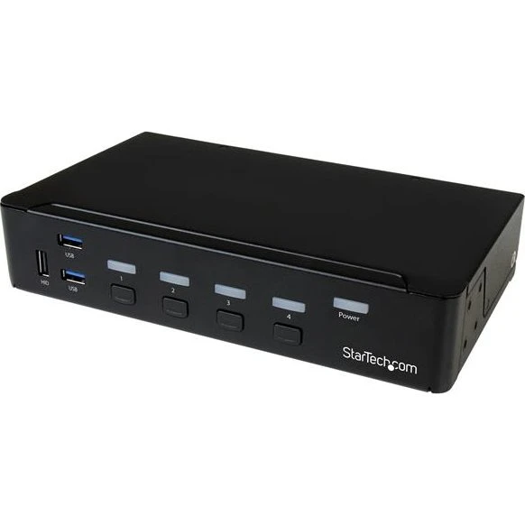 StarTech SV431DPU3A2 4-Port DisplayPort KVM med USB 3.0 Hub