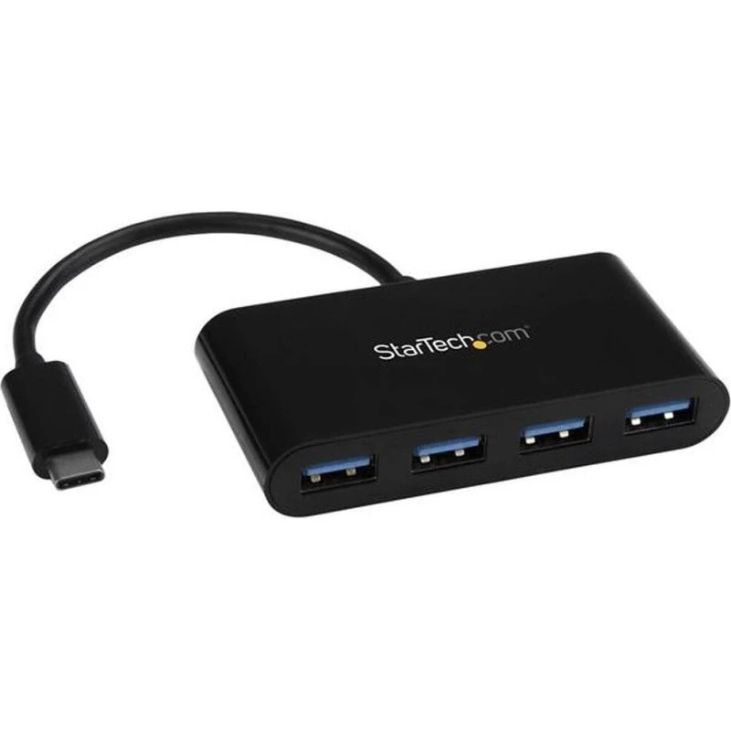StarTech HB30C4AB USB-C til 4x USB-A 3.2 Hub, sort