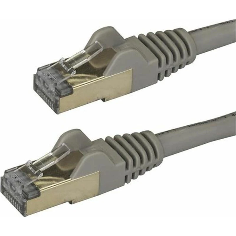StarTech 2m CAT6A STP PoE Patchkabel, Grå, 10GbE, 100W PoE
