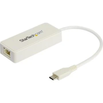 StarTech US1GC301AUW USB-C til Gigabit Ethernet Adapter, hvid