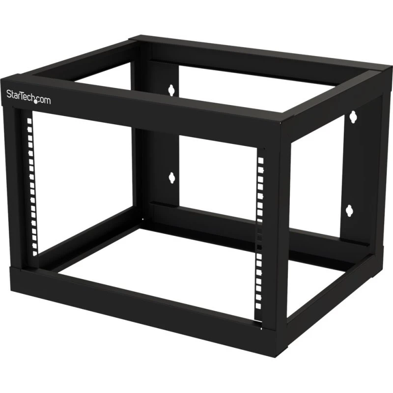 StarTech.com RK619WALLO 6U 19" Vægmonteret Open Frame Rack, Sort