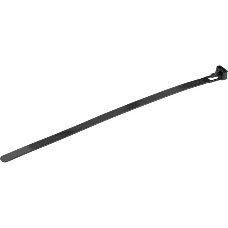StarTech 20 cm Reusable Kabelbånd, 100 stk., Sort