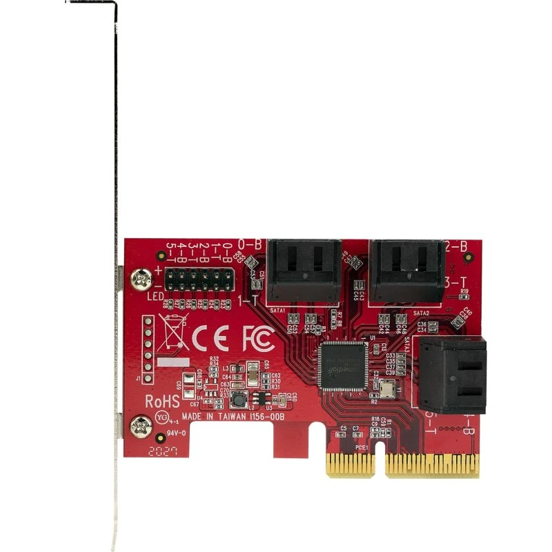 StarTech.com 6P6G-PCIE-SATA-CARD, 6-port SATA PCIe-kort, 6Gbps, lavprofil