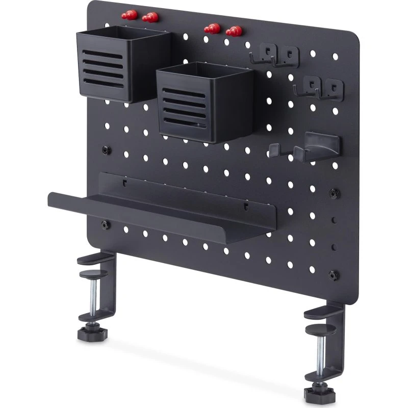 StarTech.com Clamp-On Pegboard 42x32cm, Sort, Skrivebordsmonteret