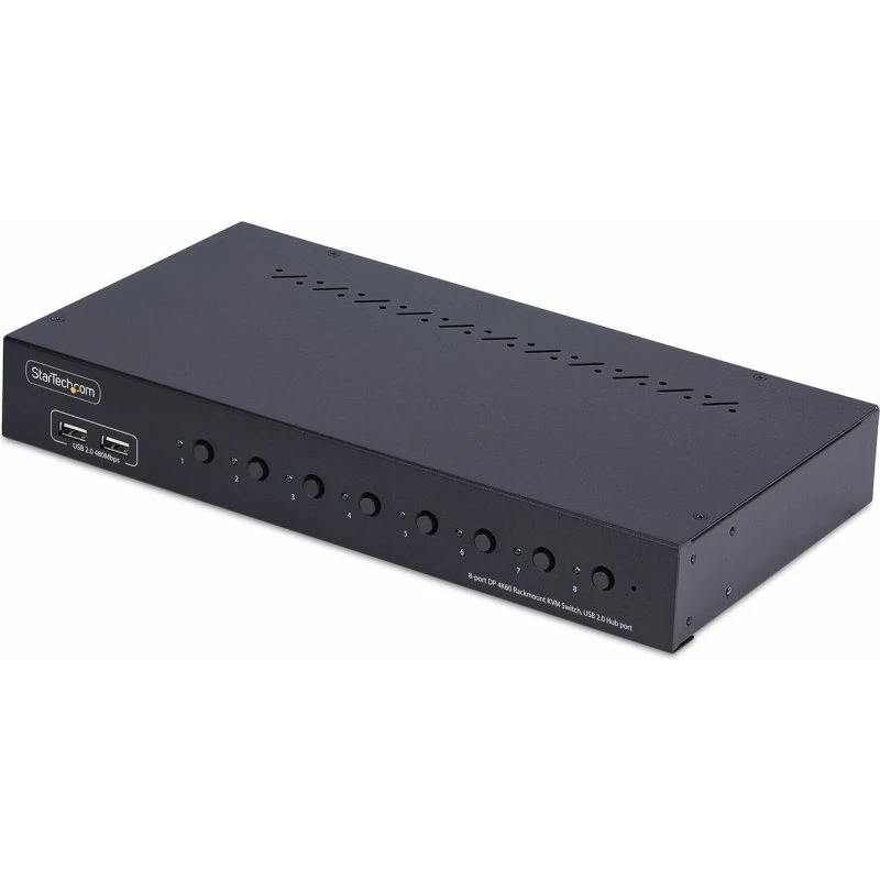 StarTech.com 8-Port DisplayPort KVM Switch 4K 60Hz med Rack Mount