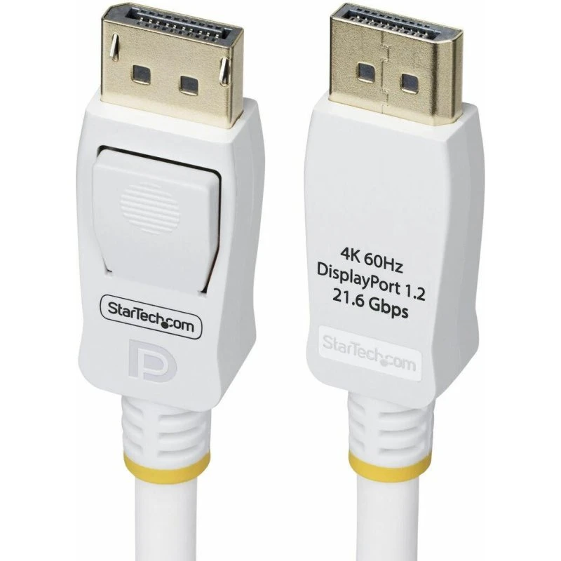 Startech DisplayPort 1.2-kabel 1,8 m hvid med lås