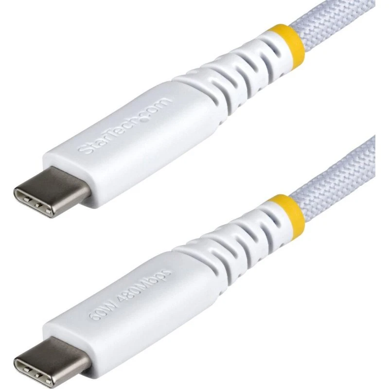 StarTech USB-C til USB-C kabel 30 cm, 60 W, hvid