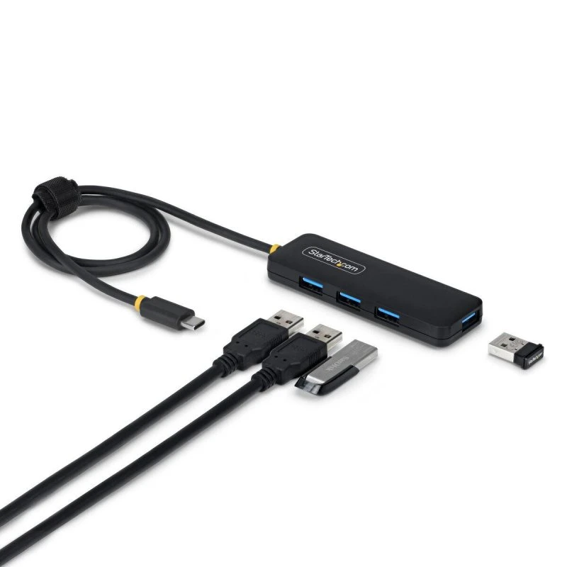 StarTech H5C4A-USB-HUB 4-port USB-C/USB-A 3.2 Gen 1, sort