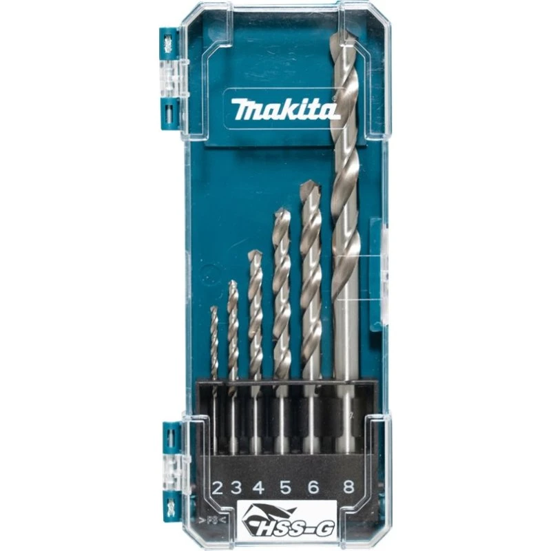 Makita Borebitsæt 6 stk for metal, 2-8 mm