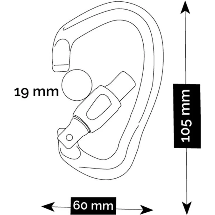 BEAL Be Quick Screw karabin orange