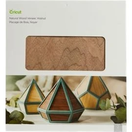 Cricut Natural Wood Veneer Valnød, 2 ark, 305 x 305 mm