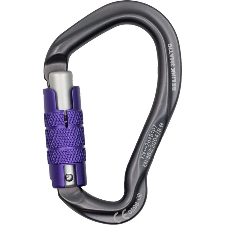 BEAL Be Link 3-MATIC karabiner – asymmetrisk D, 3-pos lås