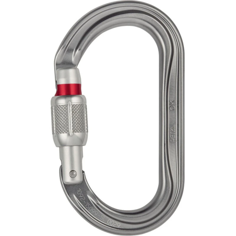 Petzl OK karabinhage – oval aluminiumkarabin