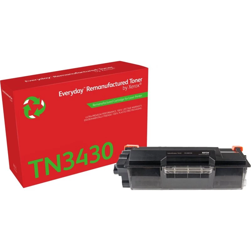 Xerox Everyday Mono Toner, Sort, Kompatibel til Brother TN-3430, Standard Yield