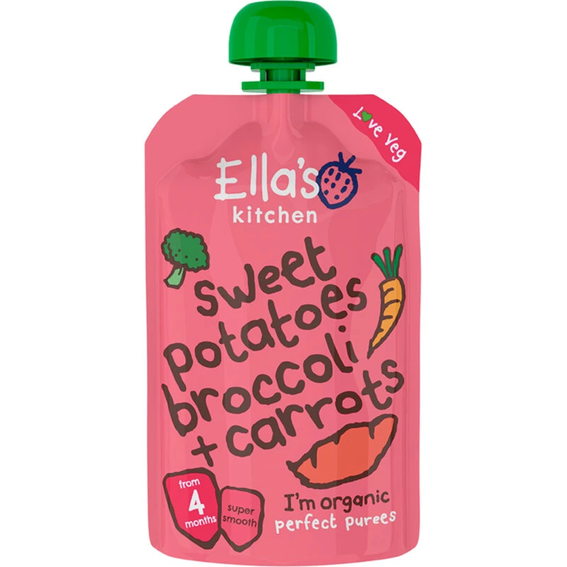 Ellas Kitchen Babymos Kartoffel/Broccoli/Gulerod Øko 4 mdr 120 g