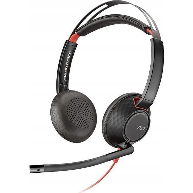 Poly Blackwire 5220 USB-C Sort/Rød