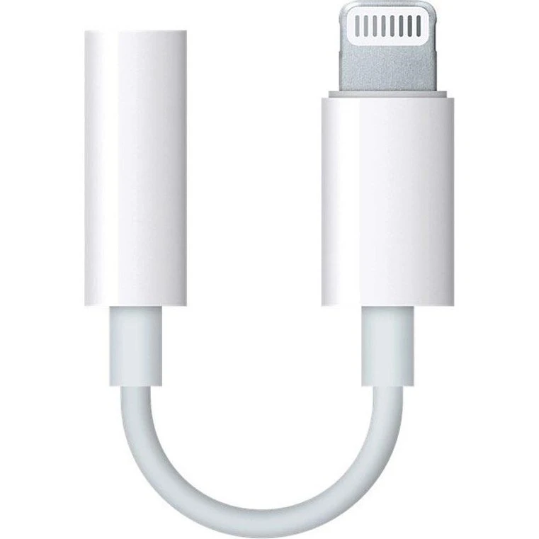 Apple iPhone Audioadapter, Lightning til 3,5mm hvid