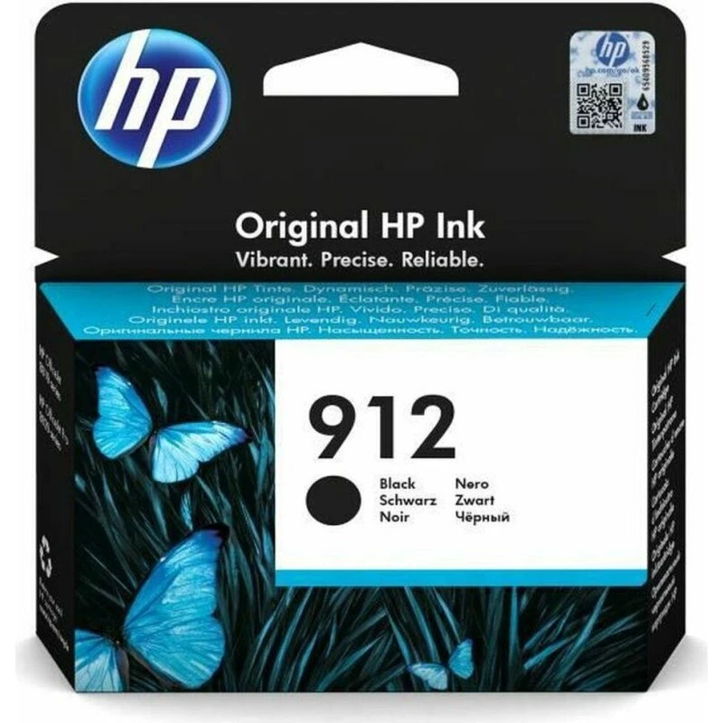 HP 912 Sort Original Blækpatron, 8,29 ml
