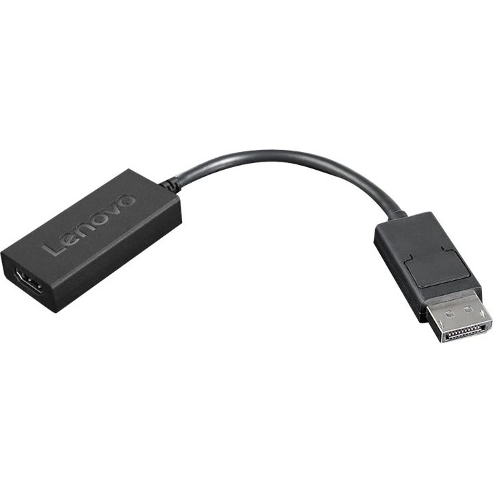 Lenovo DisplayPort til HDMI Adapter 22,5 cm Sort