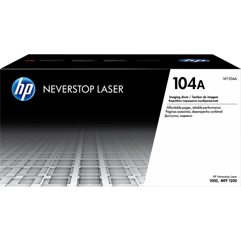 HP 104A Sort Tromlekit W1104A for Neverstop Laser 1000
