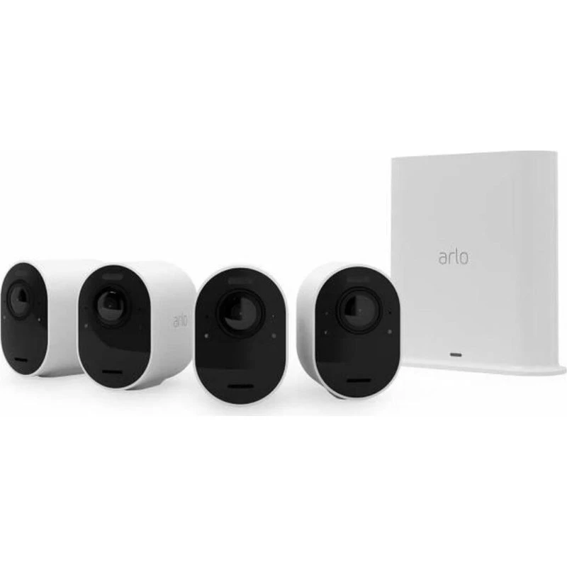 Arlo Ultra V2 4-kamera overvågningssett, hvid