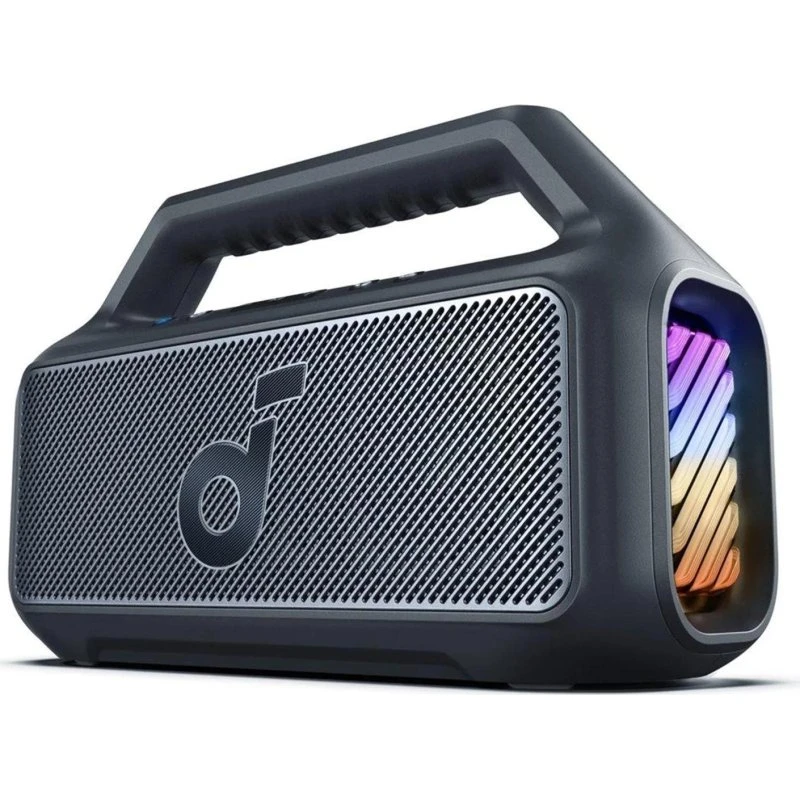 Soundcore Boom 2 Bluetooth-højttaler, sort, 60W, vandtæt, RGB