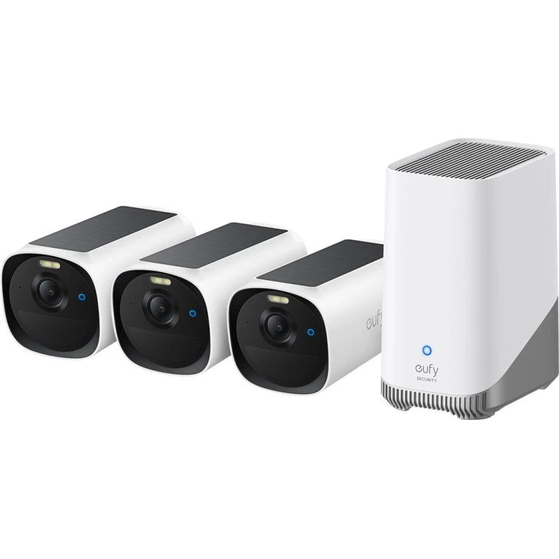 Eufy Cam E40 3-Cam Kit med HomeBase 3