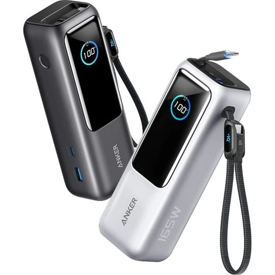 Anker Powerbank 25000mAh 165W Sort Sølv