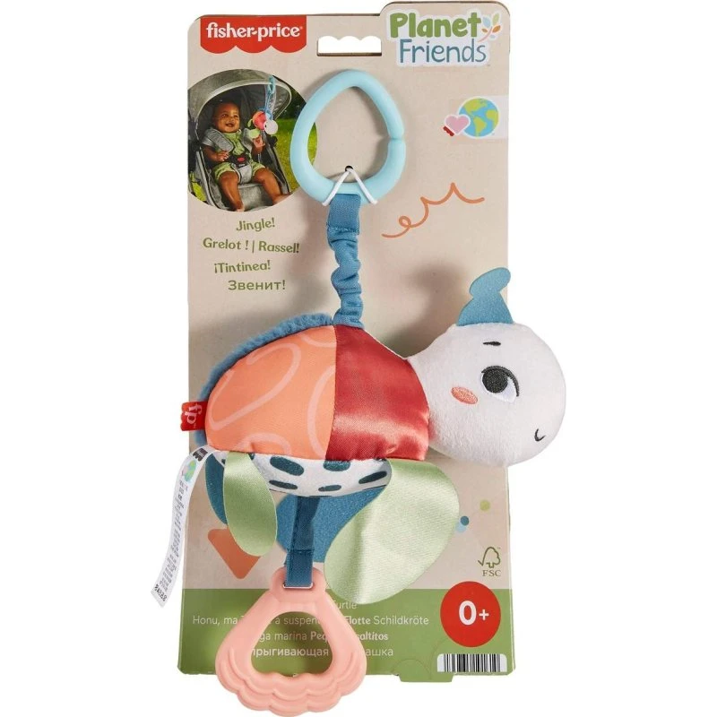 Fisher-Price Sea Me Bounce Skildpadde - Hoppende Legetøj med Teksturer og Lyd