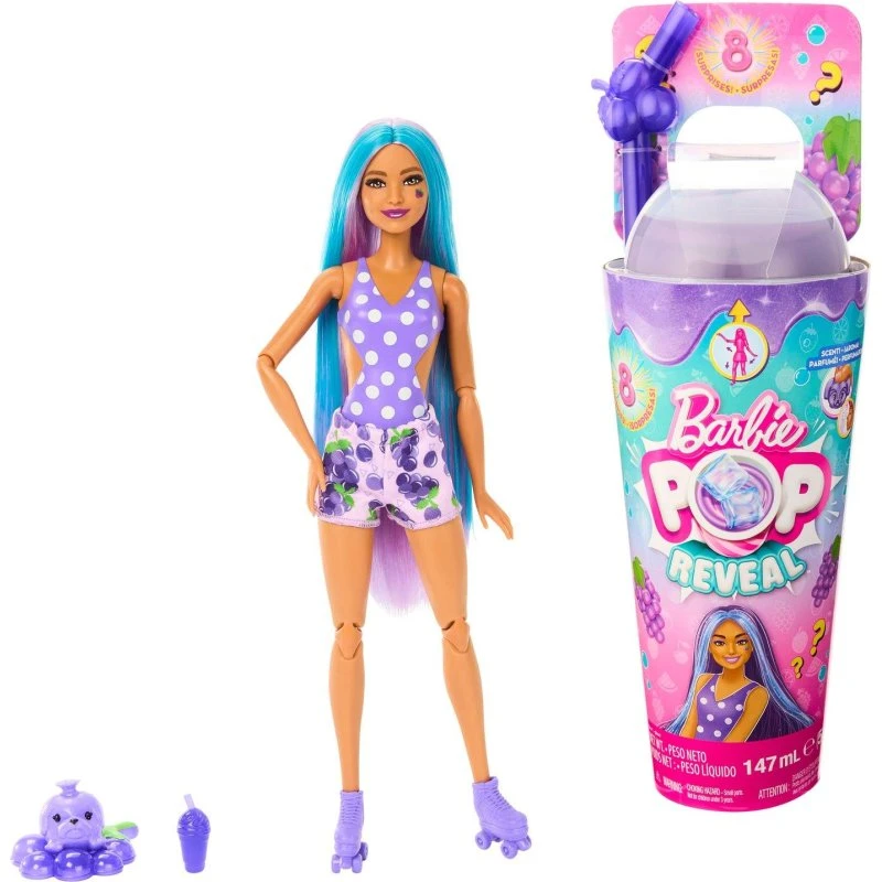 Barbie Pop Reveal Drue Fizz – 8 Skjulte Overraskelser i Slimet